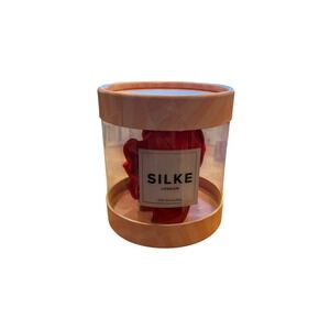 Silke London Silk Scrunchies Red Set in Canister NIB Hair Accessories New